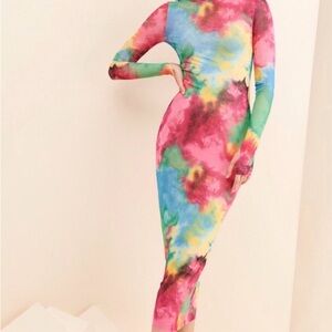 AFRM Shailene Vibrant Mesh Dress